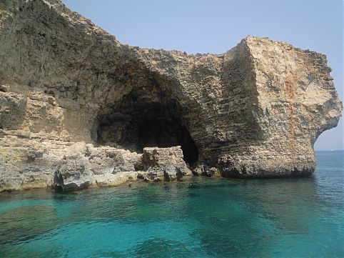 Pedra em Blue Grotto