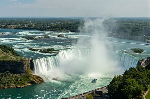 Cataratas do Niágara, fronteira dos Estados Unidos e Canadá