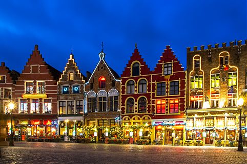 Mercado de Natal em Bruges, Bélgica