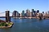 Brooklin Bridge  e Lower Manhattan, Nova York  