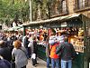 Mercado de Natal, em Barcelona, Espanha 