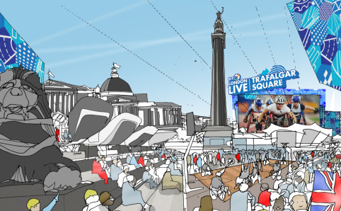 London Live in Trafalgar Square