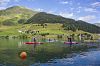 Standup-Paddling no Lago Davos