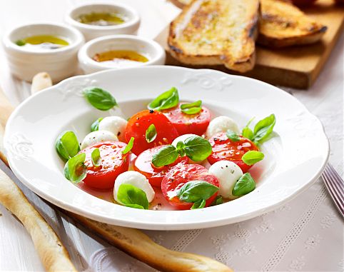 Prato de salada Caprese