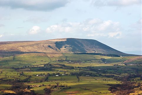 Região de Pendle Hill, Lancashire, norte da Inglaterra