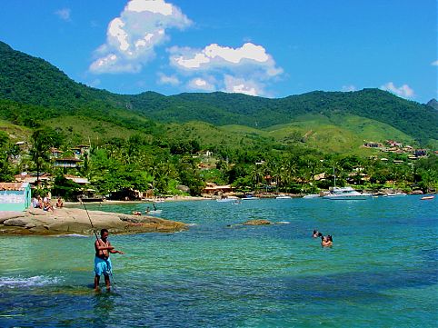 Vista da regiao norte de Ilhabela
