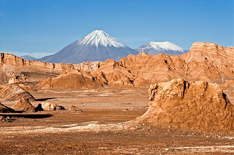 Vale da lua no deserto do Atacama, Chile 