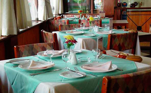 Interior of Bolinha restaurant