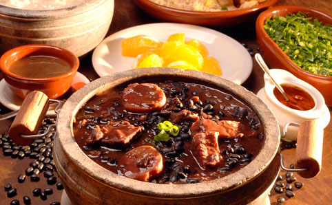 Traditional feijoada bean stew