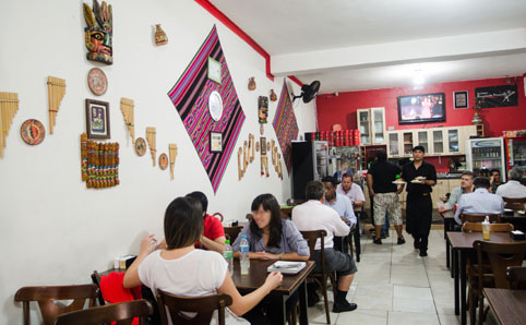 Inside of Rinconcito Peruano