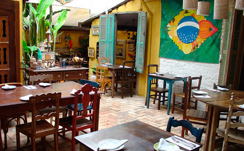 Interior courtyard at Santa Gula