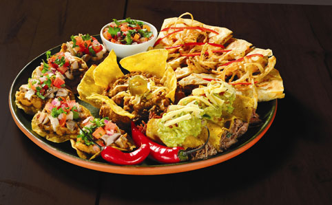 Nacho platter at Sí Señor