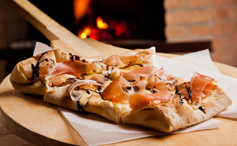 Pizza do bar Forquilha, em Pinheiros
