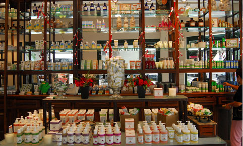 The interior of the Jardins store